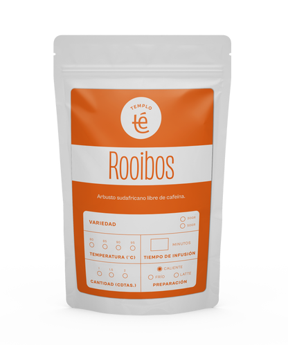Bolsa de 30 o 50 gramos de rooibos en hebra.